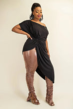 Twisted front, Hi-Low Top